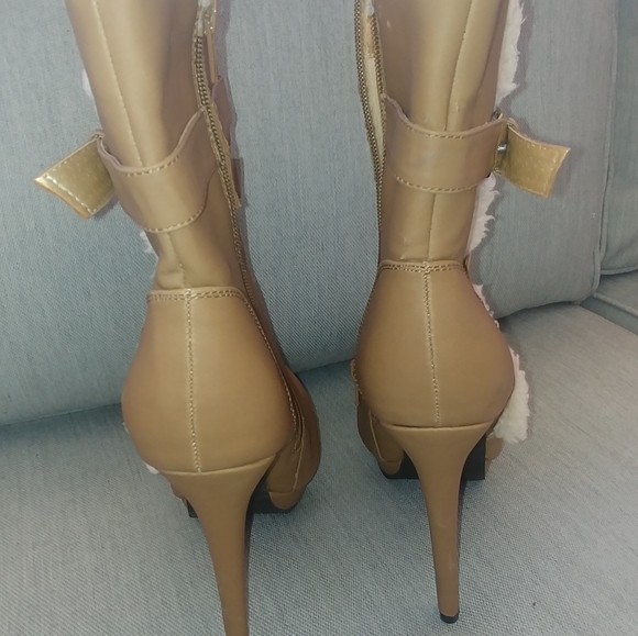 JustFab Boots with the Fur! Brand New, Never Worn! Size 8 - Picture 8 of 15